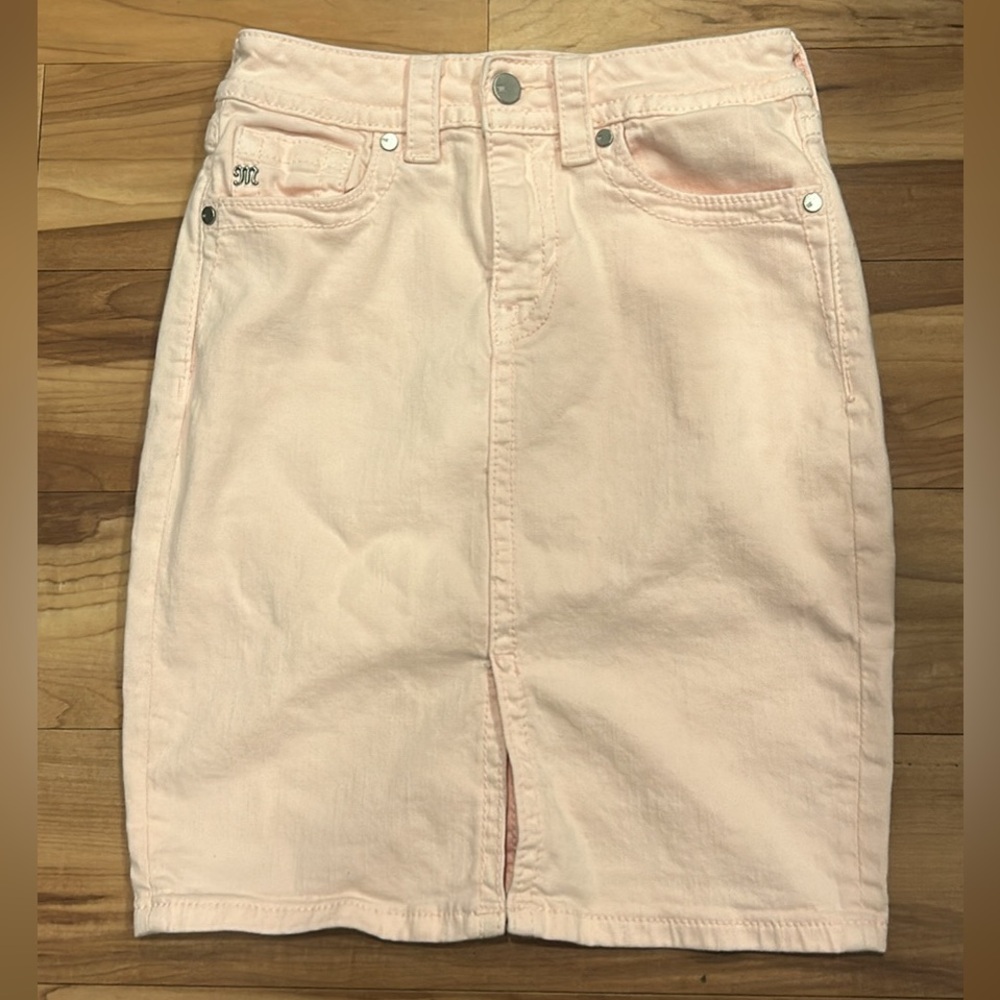 Miss Me Light Pink High-Rise Skirt
